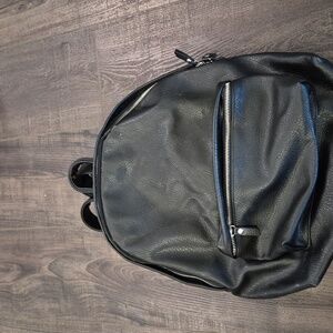 Brandy Melville Faux Leather Black Bookbag Mini